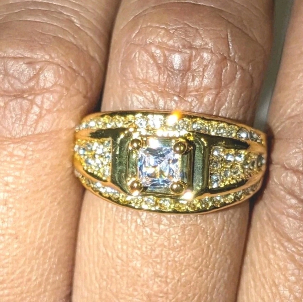 Luxury 2 Ct Micro Pave Lab Created Diamond Wedding Ring For Men Sz 7